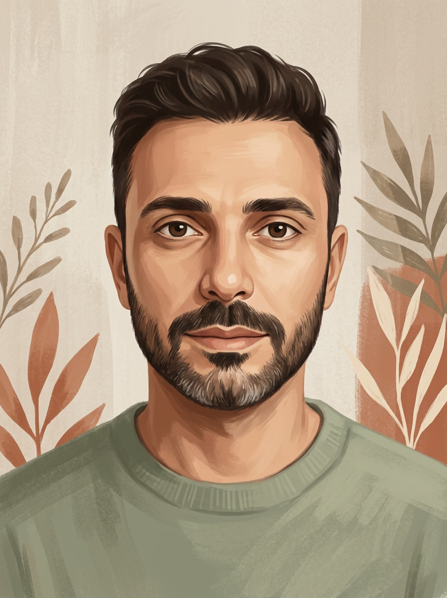 Portrait de Mert UCAR, nutrithérapeute au cabinet Deltapharm à Genève